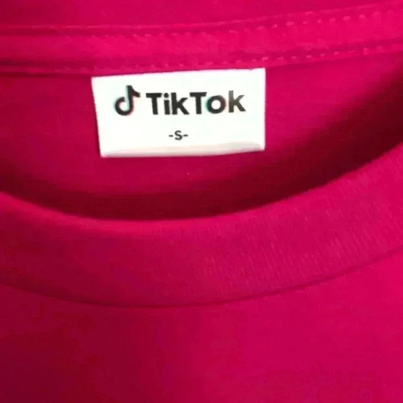 Tik Tok Unisex Pink Small Long Sleeve Pullover - Picture 5 of 6